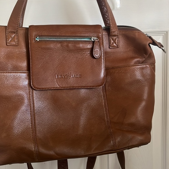 LILY JADE MADELINE buttery soft leather convertible handbag - Picture 9 of 13